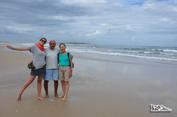 Caminhando na praia sul de Cabo Polonio, no litoral do Uruguai